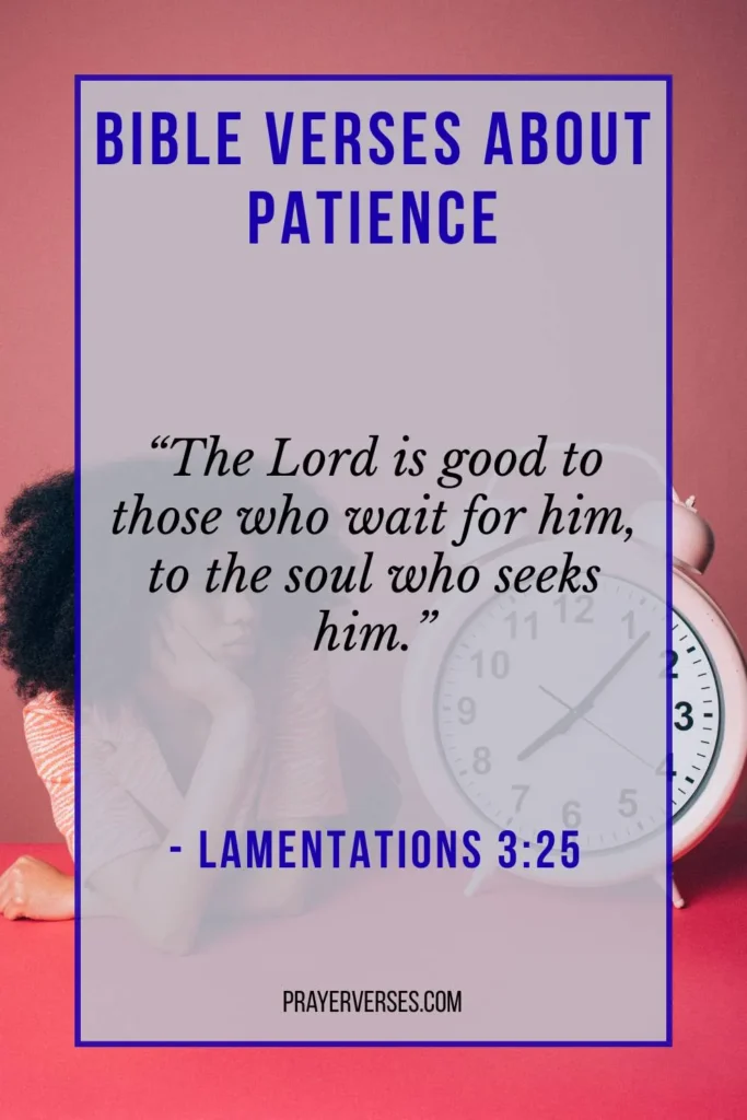 Patience in Waiting Bible Verse