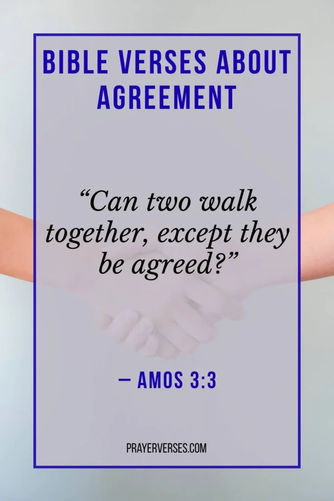 What Does the Bible Say About Agreement