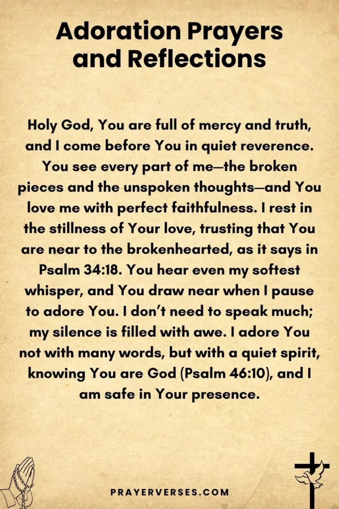 Adoration Prayers and Reflections for Quiet Meditation
