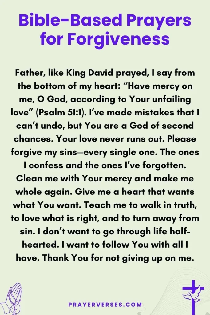 Bible-Based Prayers for Forgiveness
