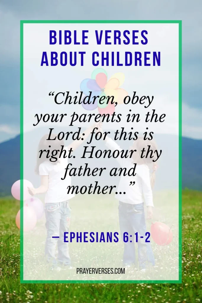 Bible Scriptures for Children’s Behavior and Character Growth