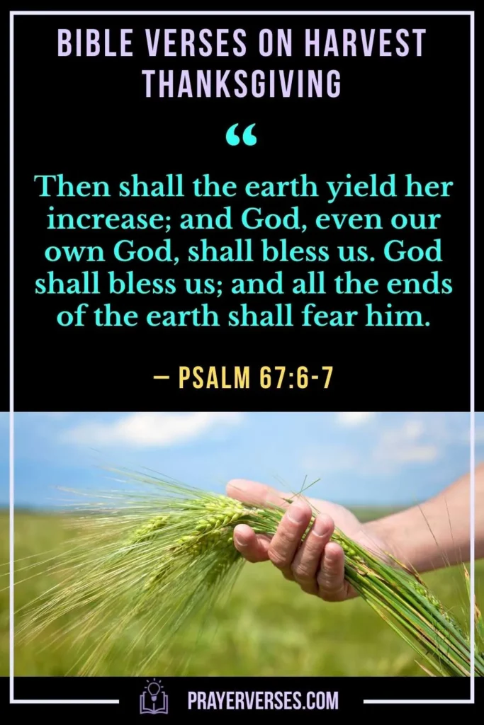 Bible Verses on Harvest Thanksgiving
