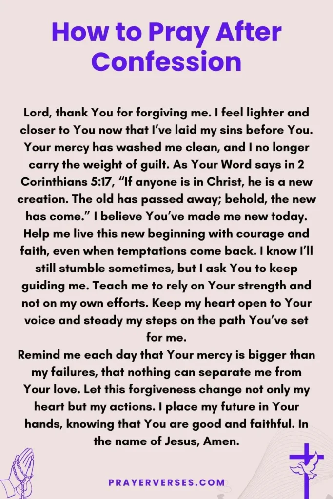 How to Pray After Confession