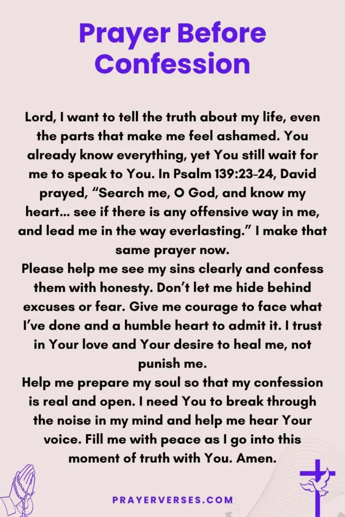 Prayer Before Confession