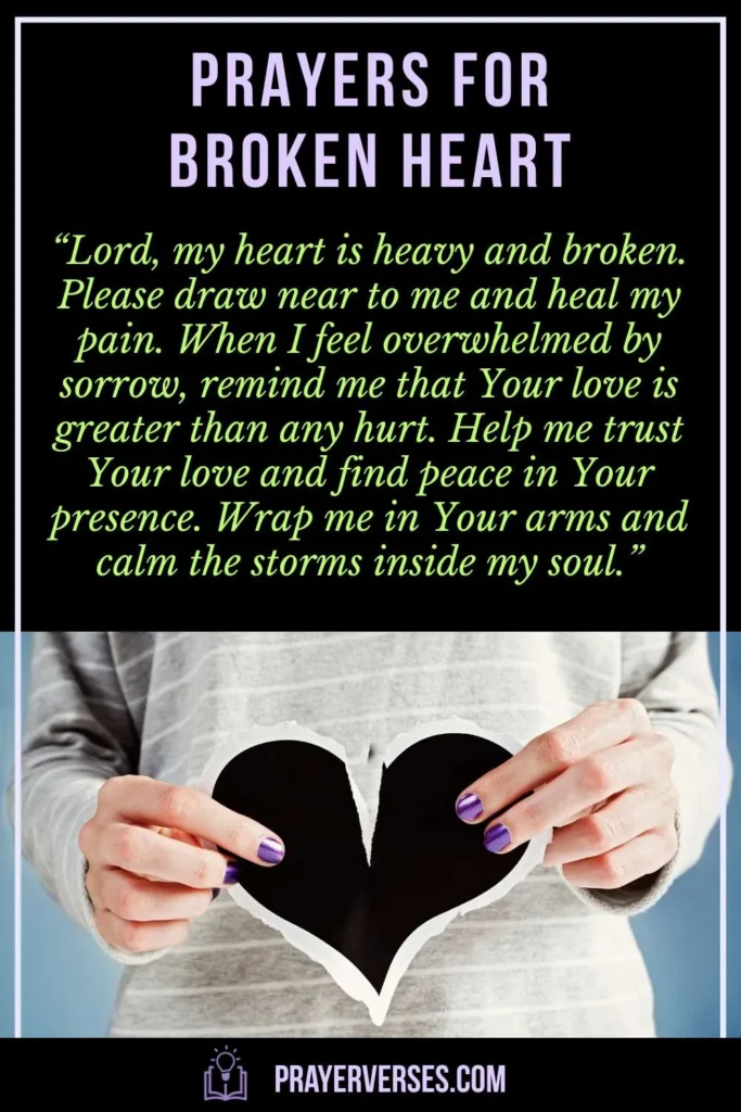 Prayers for Broken Heart Inspired by Verses