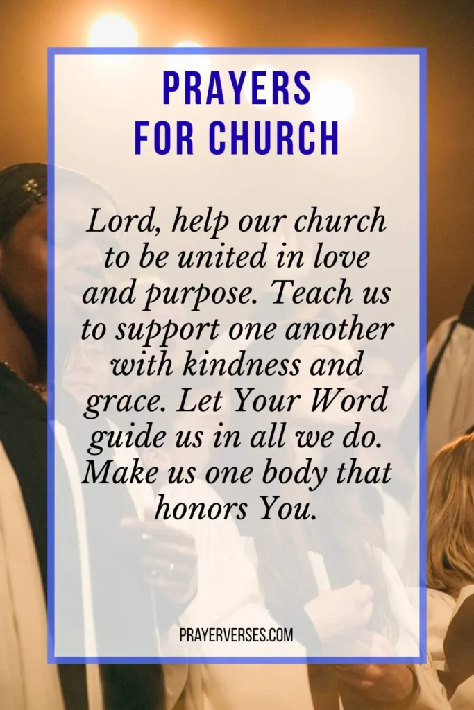 Prayers for Church Inspired by Verses