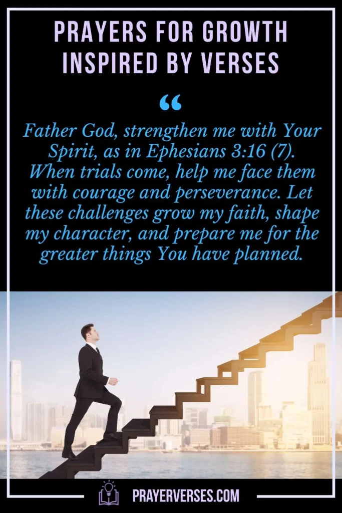 Prayers for Growth Inspired by Verses