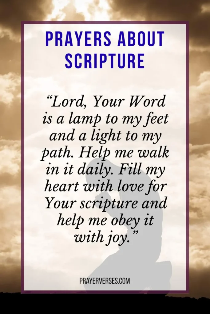 Scripture Prayers Based on Verses