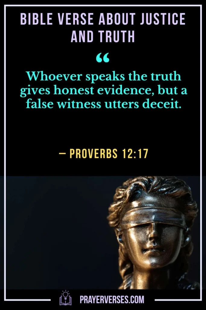 Bible Verse About Justice and Truth