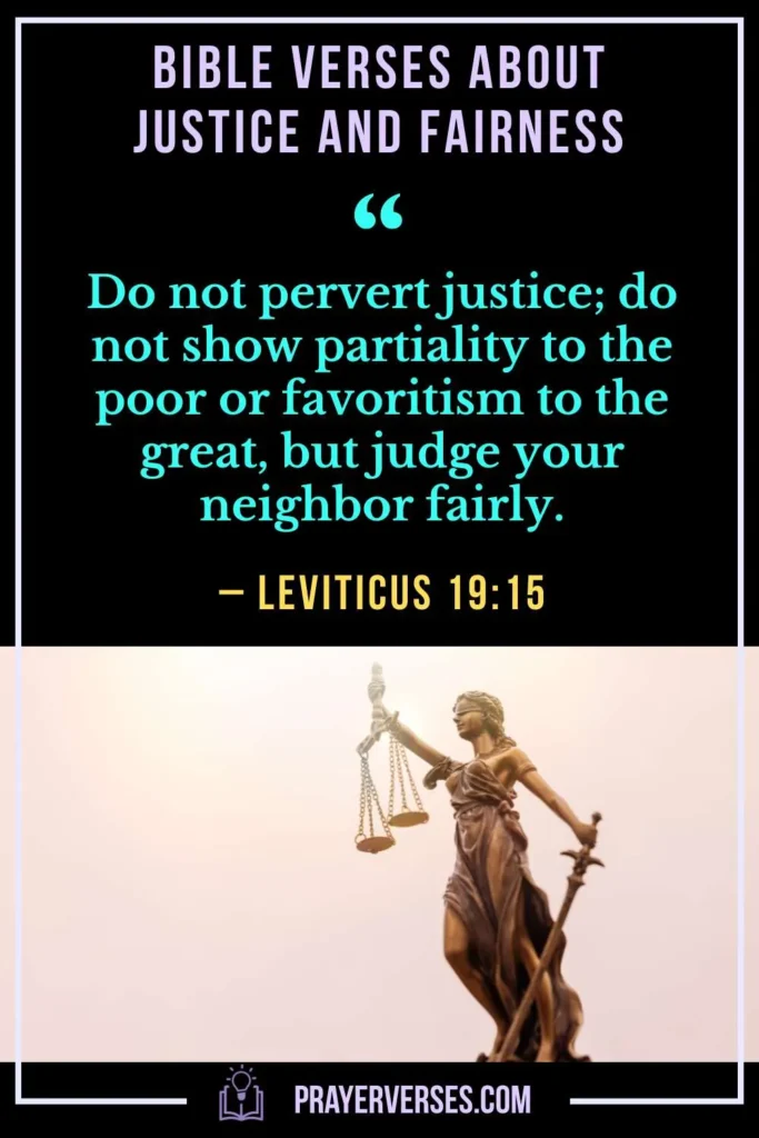 Bible Verses About Justice and Fairness