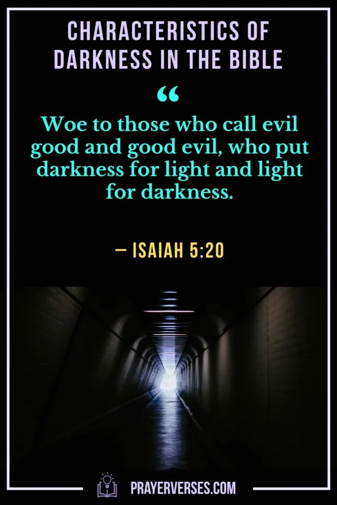 Characteristics of Darkness in the Bible