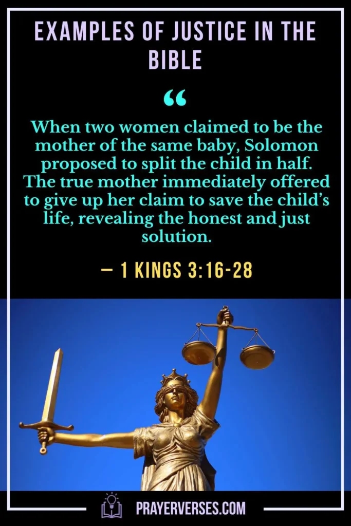 Examples of Justice in the Bible