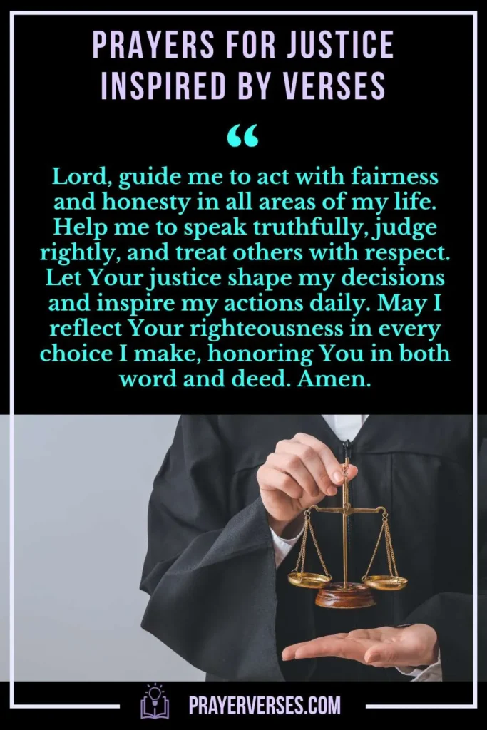 Prayers for Justice Inspired by Verses